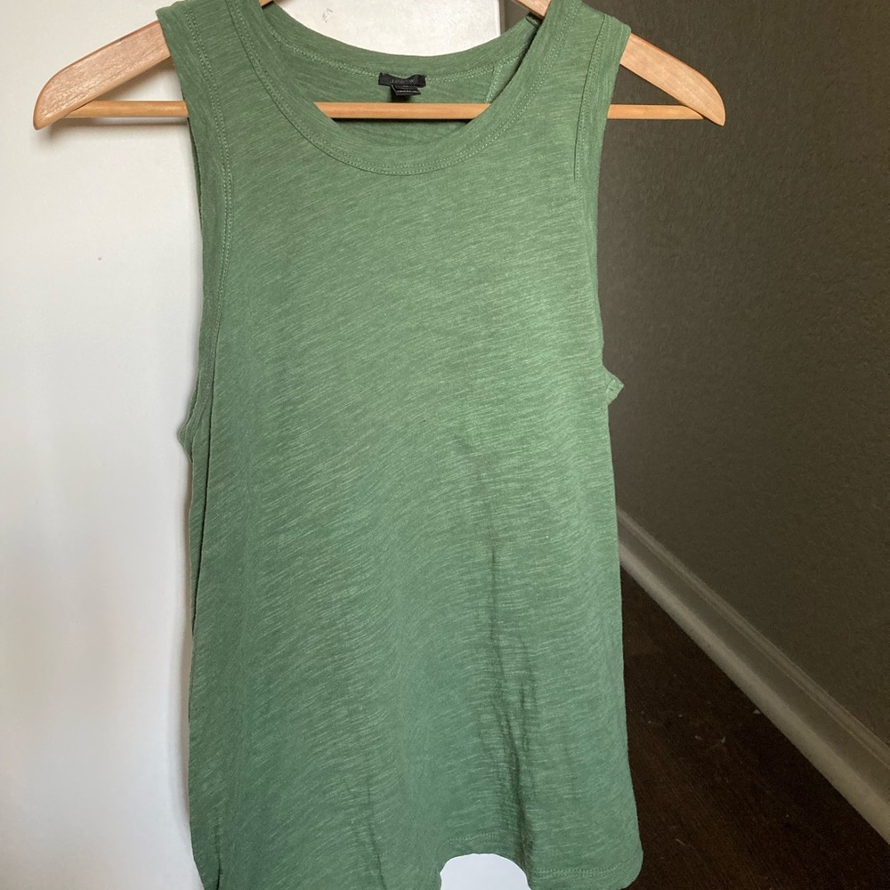 J. Crew Green Medium Tank Top